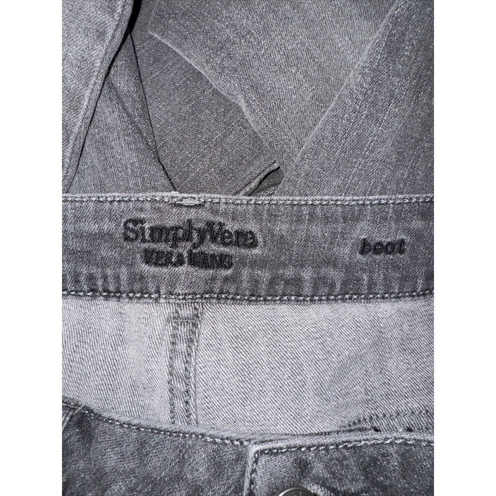 Simply Vera Wang Pants Women's Size 8 Gray Bootcut Jeans - Picture 4 of 5